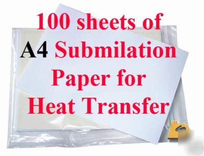 100 A4 dye sublimation paper for ink jet printer