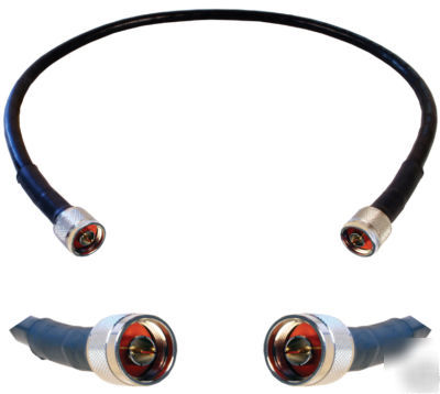 6 ft lmr-400 50 ohm antenna coax cable n male connector