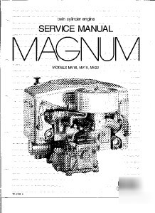 Kohler magnum twin cyl MV16,18,20HP. s.m. pdf on disc.