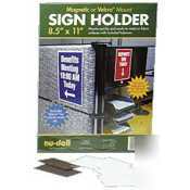 Nu-dell acrylic sign holder - acrylic - clear