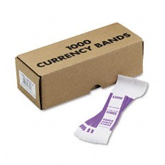 Self-adhesive currency straps violet $2000 in $20 bi