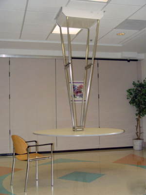 T-fabco celing suspended tables dropdown table 