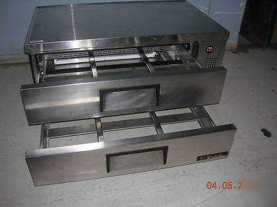 True chef base trcb-52 2 drawer refrigerator stainless