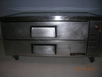 True chef base trcb-52 2 drawer refrigerator stainless