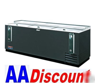 Turbo air 3 slide top beer bottle cooler black tbc-95SB