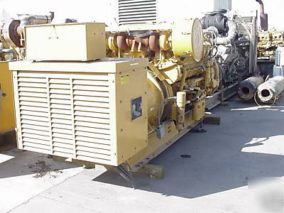 Used caterpillar 3512 genset rated 1000 kw standby