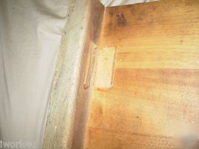 Vintage wood & cast iron ingento no 5 paper cutter 