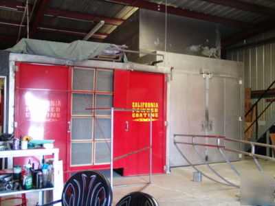 Powder coating business oven booth powdercoat