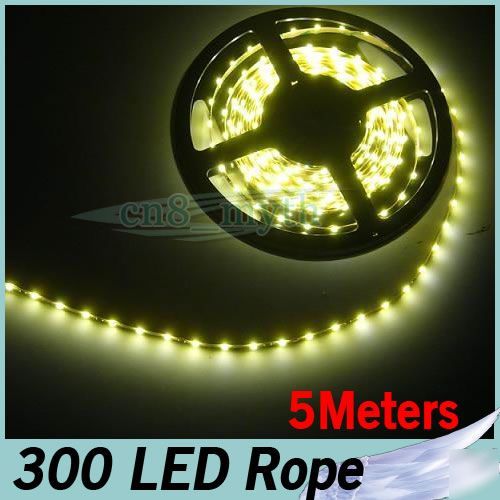 Reel of 5M 300 leds smd flexible led strip bright yello
