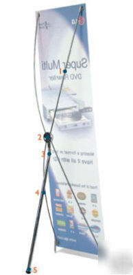X-band indoor banner stand :: clearance sale ::