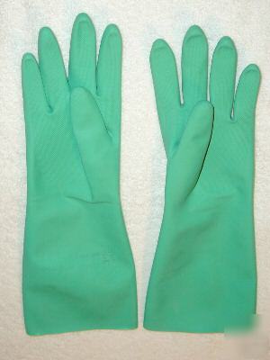 Industrial latex rubber gloves lady x large / men large
