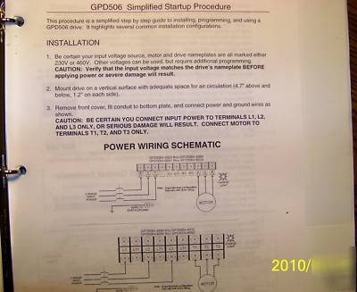Magnetek gpd 506 A017 5 hp (low voltage-220 ) w/extras
