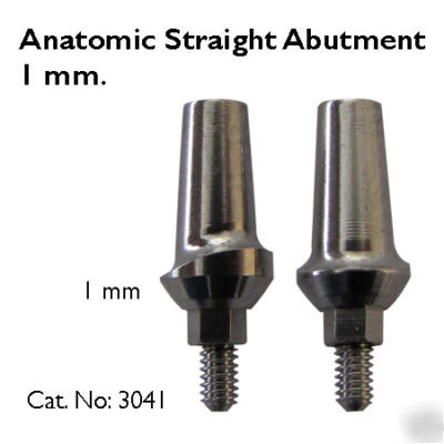 1 mm anatomic abutment dental implant / implants. lab 