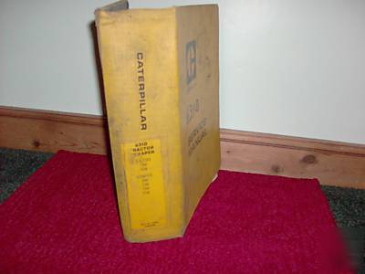 A cat caterpillar 631D tractor scraper service manual