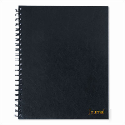 Business forms business journal, 11 x 8, black
