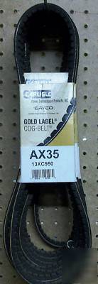 Carlisle dayco AX35 gold label cog industrial v-belts
