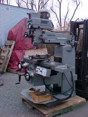 Cincinnati toolmaster milling machine 40 taper tooling