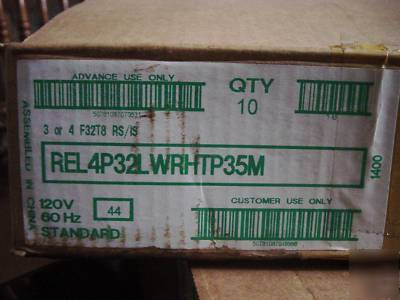 Advance ballasts instant start rel-4P32-lw-rh-tp 