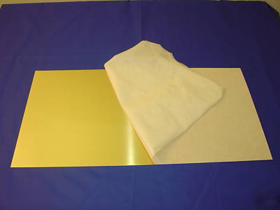 Brass sheet - satin finish 12 x 24 inches