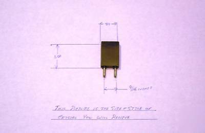 Cb or ham radio crystal 1663 - 6.2100 mhz 6210.0000 kc