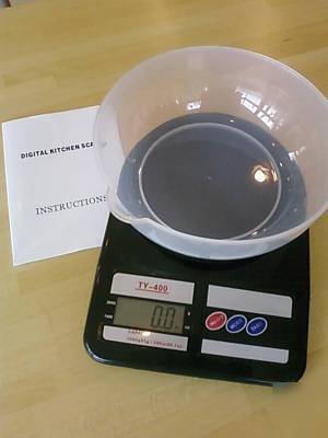 Culinary chef kitchen scale + bowl-gourmet food ounce,g