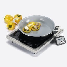 Magneflux portable induction cooktop w/nonstick pan