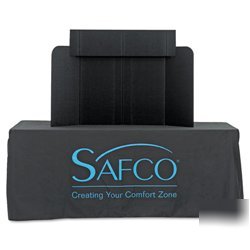 New economy tabletop exhibit, 46 x 9 x 32, black 2332BL