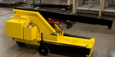 Smart-rig portable crane for materials handling