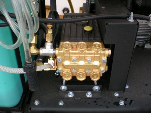 The bandit trailer mounted, hot water pressure washer