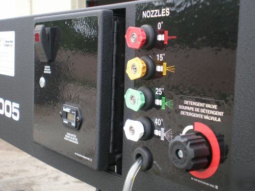The bandit trailer mounted, hot water pressure washer