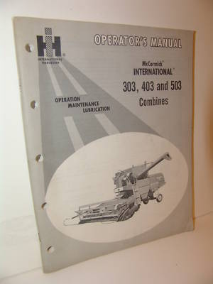 1979 mccormick international combine operators manual