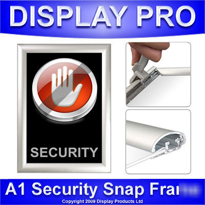 A1 security snap frame wall poster holder clip displays