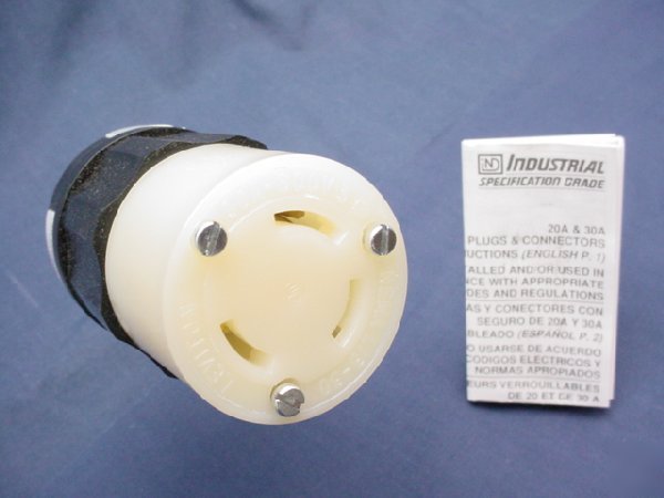 Leviton L13-30 locking connector 30A 600V 3Ã¸ 2693
