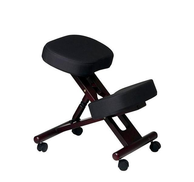 New mahogany or expresso wood knee kneeling desk chairs