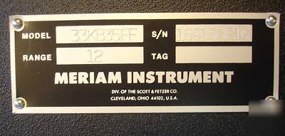 New meriam multiple tube well type manometer 33KB35FF 