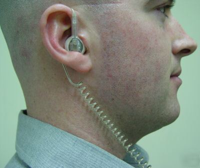 Spybud headset for motorola business class radios
