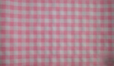 Table cloth red gingham & other cols or made to measure