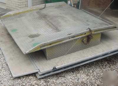 12K aluminum dock ramp, forklift fork truck rail board