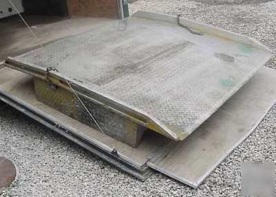 12K aluminum dock ramp, forklift fork truck rail board
