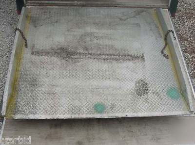 12K aluminum dock ramp, forklift fork truck rail board