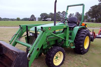 2001 john deere 790 4X4 with loader and equipment
