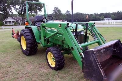 2001 john deere 790 4X4 with loader and equipment