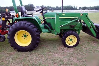 2001 john deere 790 4X4 with loader and equipment