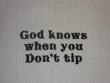 Bartender bar mop towel, funny