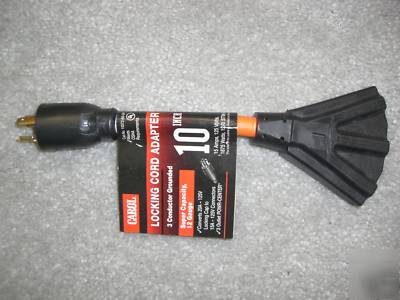 Carol locking generator cord adaptor nema L5-20P