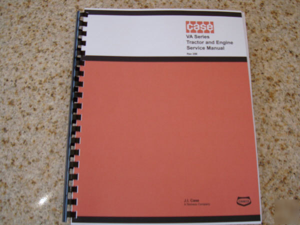 Case va series tractor service & repair manual