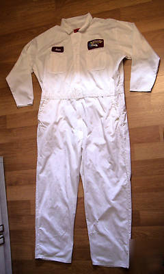 Cintas mens, white coverall coveralls suit 52 reg xxxl