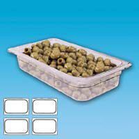 Insert - clear plastic - 1/4 size x 4