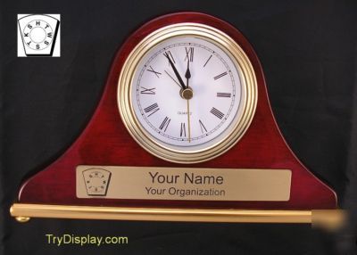 Masonic royal arch keystone chapter desk set clock gift