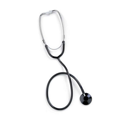 Medline single head stethoscope black lightweight 22